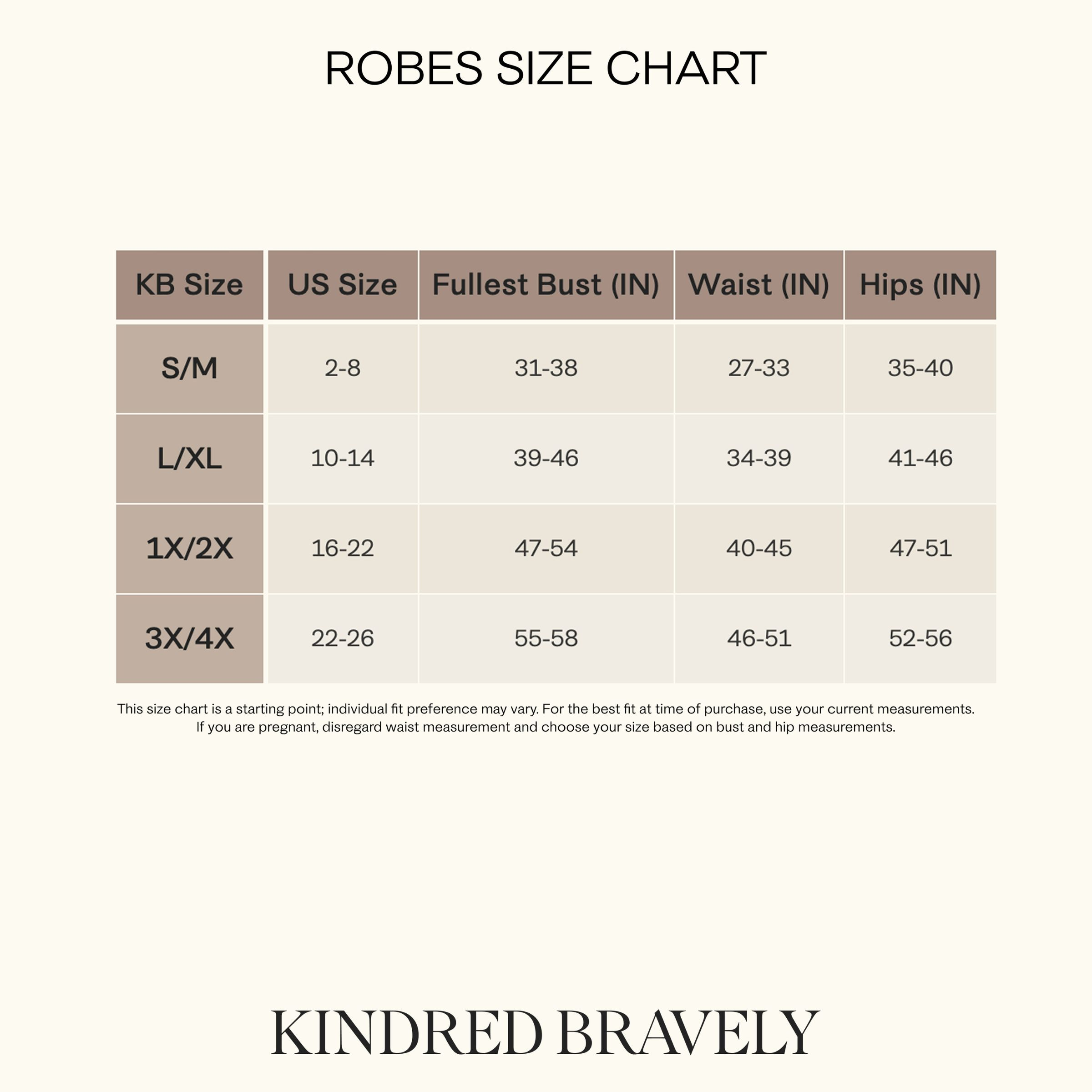 Kindred Bravely Clea Bamboo Robe - Granite, 1 X / 2 X.