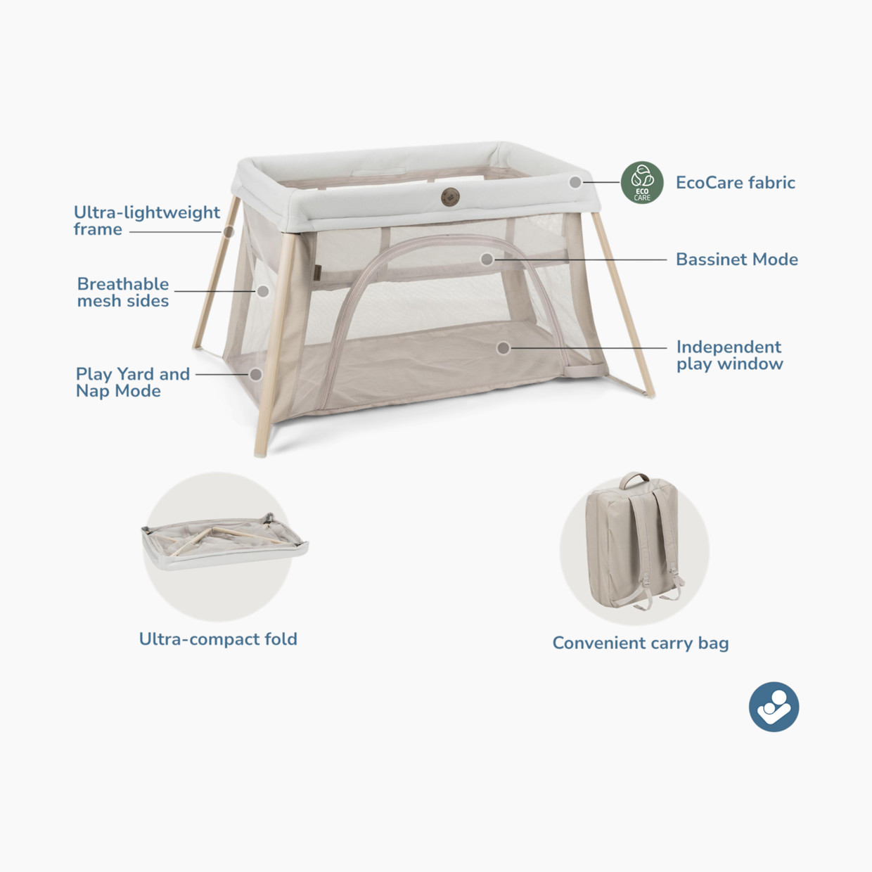 Maxi-Cosi Calao Travel Playard - Classic Oat.
