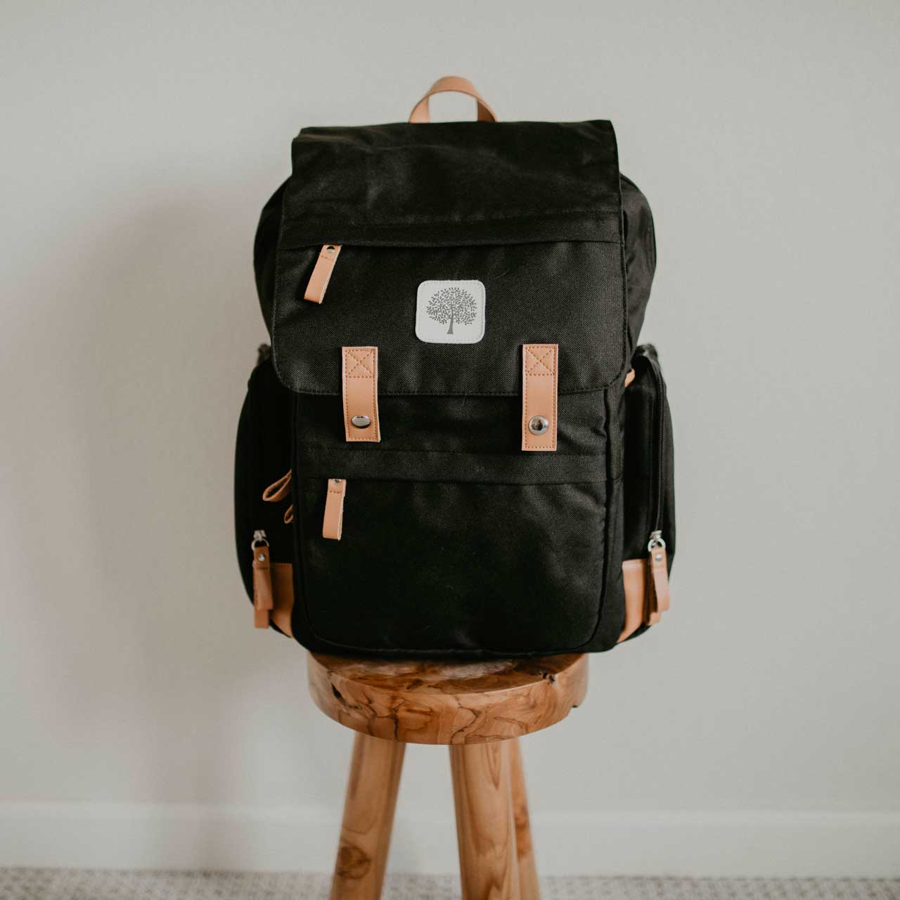 Parker Baby Co. Birch Bag Diaper Backpack - Black.