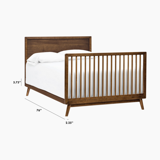 babyletto Full Size Bed Conversion Kit - Natural Walnut.
