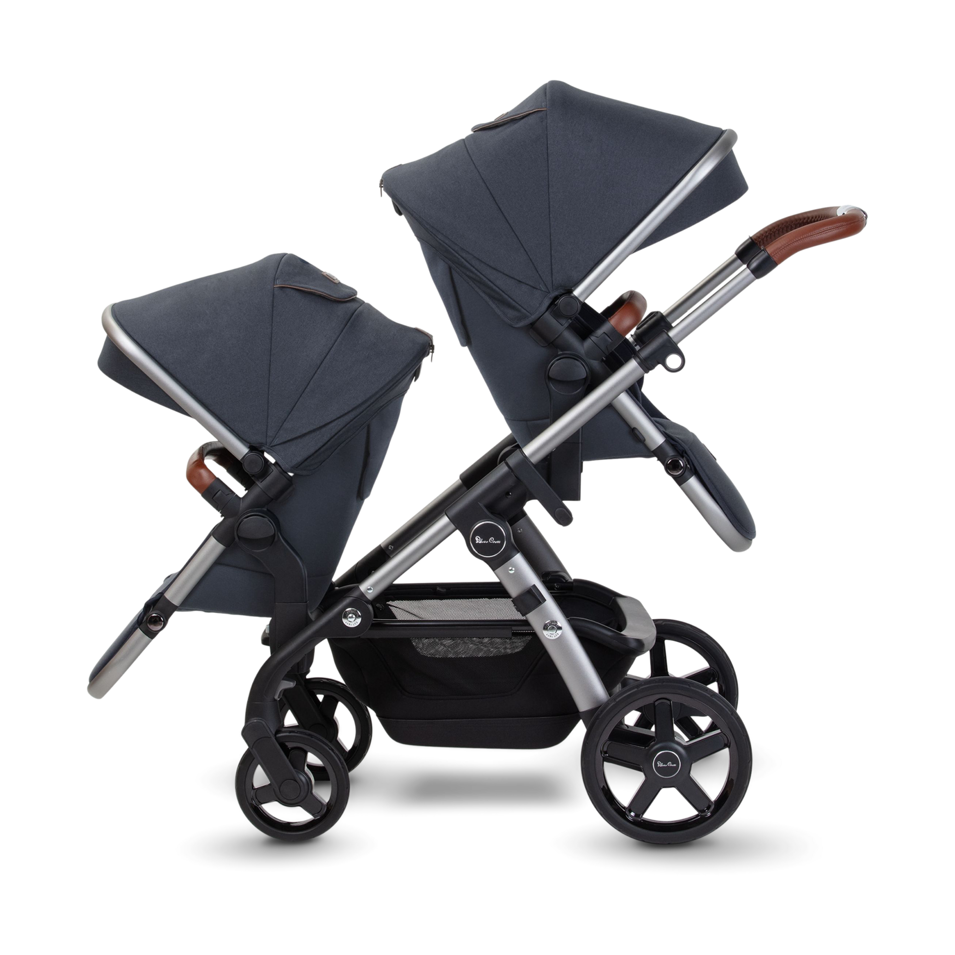 single silver cross pram