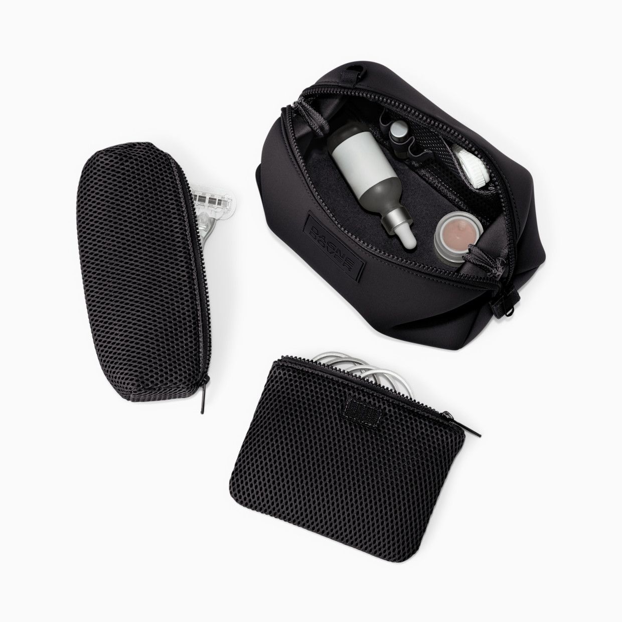 Dagne Dover Hunter Toiletry Bag Large - Onyx.