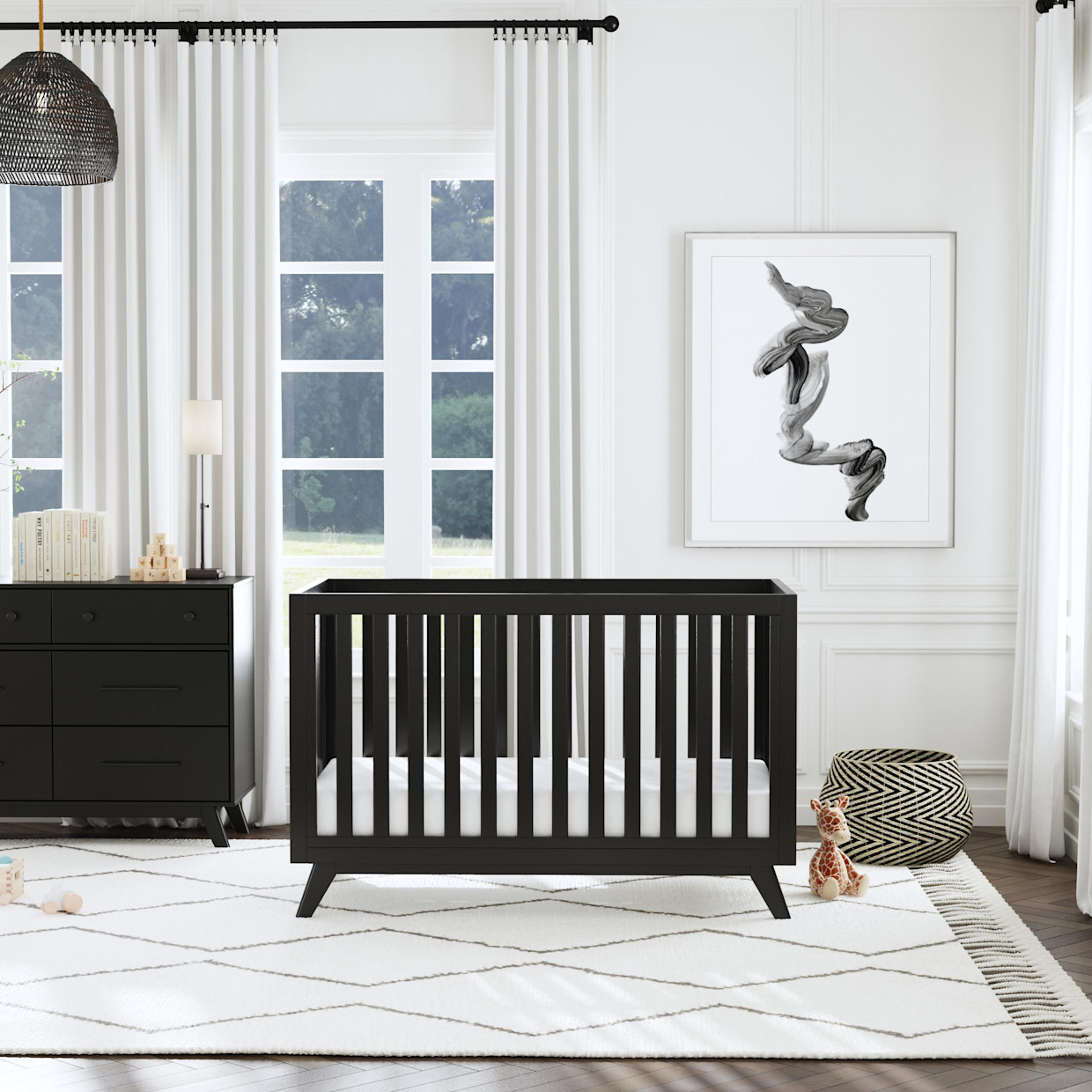 daVinci Otto 3-in-1 Convertible Crib - Ebony.
