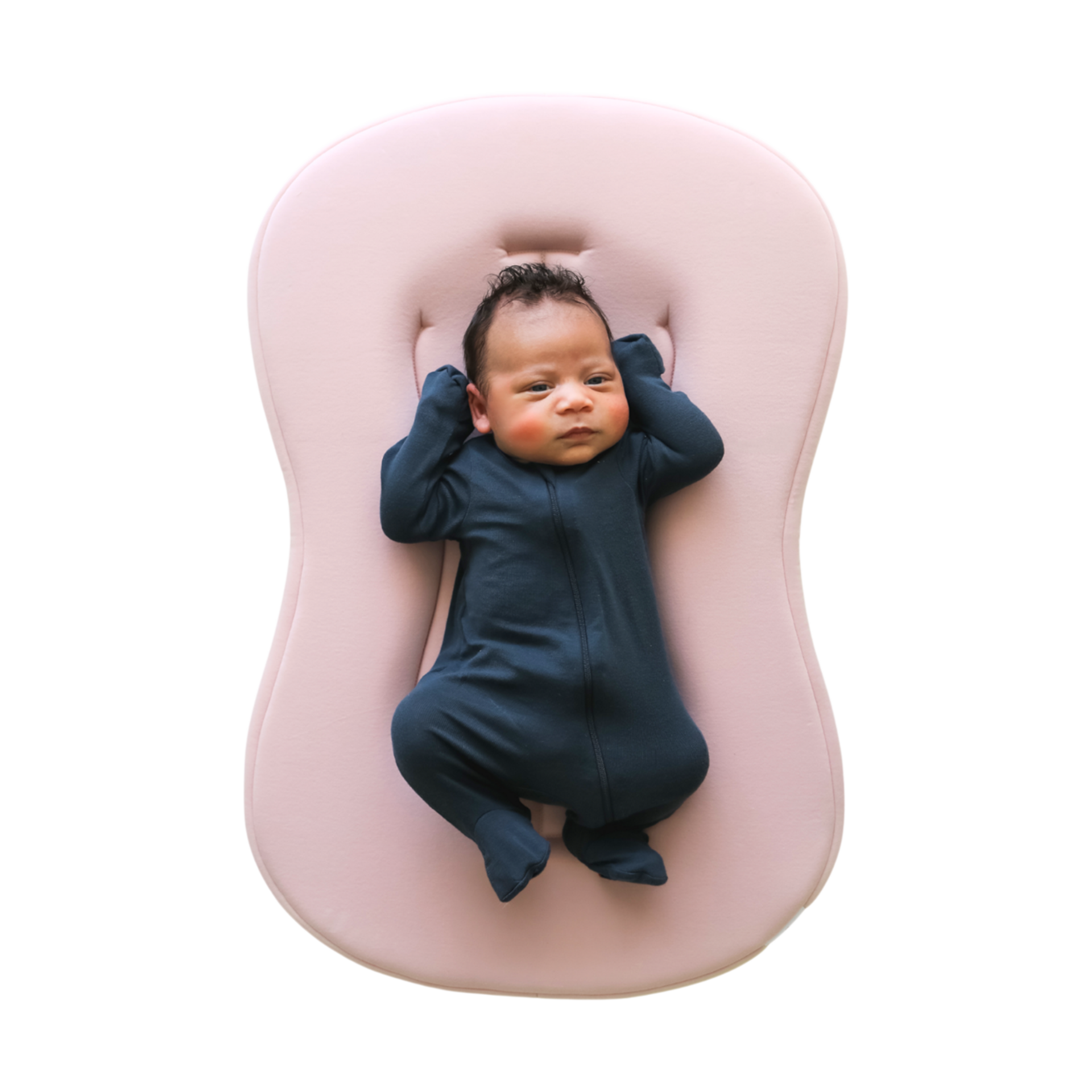 Snuggle Me Organic Infant Lounger Curve - Petal.