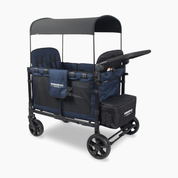 WonderFold Wagon W4 Elite Quad Stroller Wagon (4 Seater) - Noble Navy.