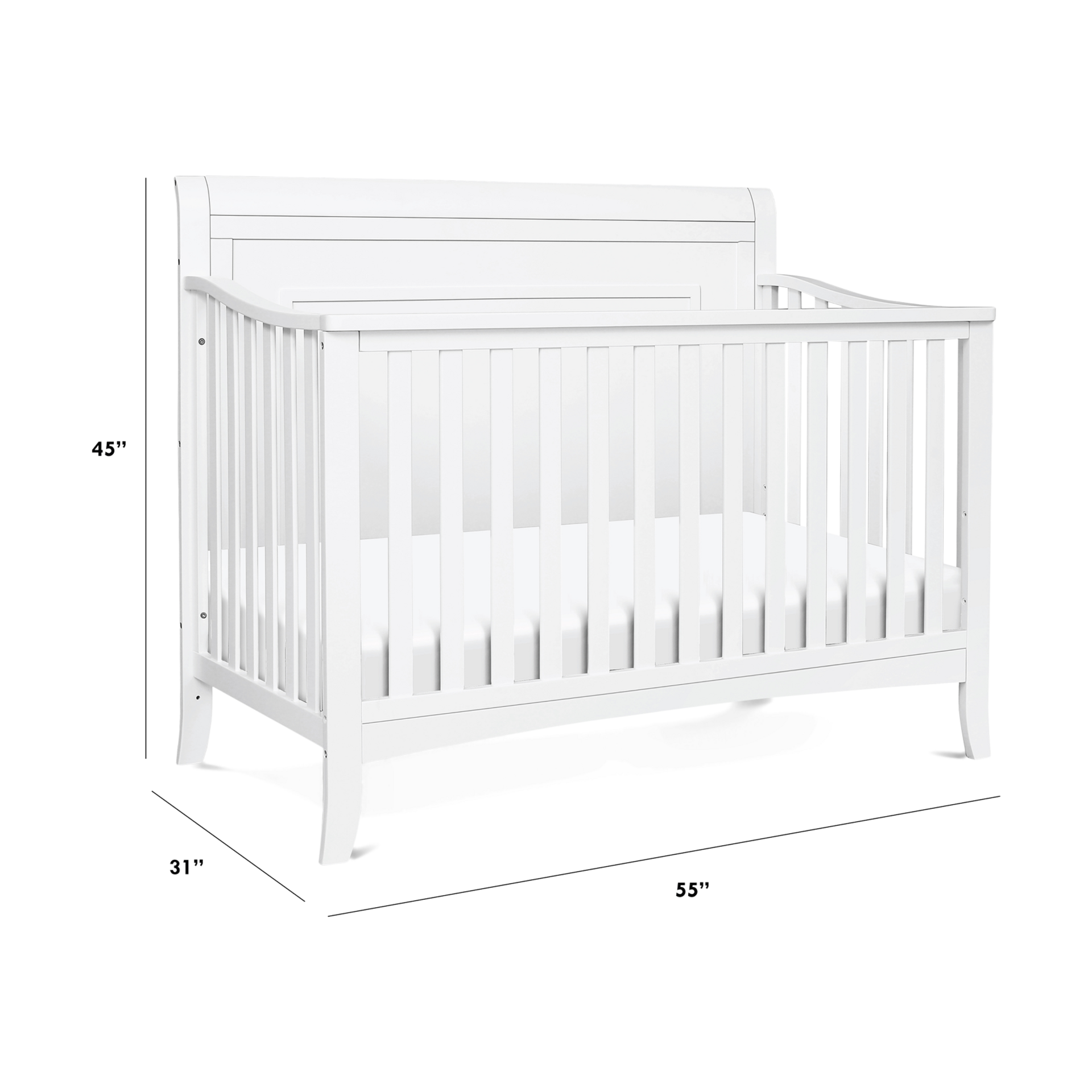 DaVinci Anders 4in1 Convertible Crib White Babylist Shop