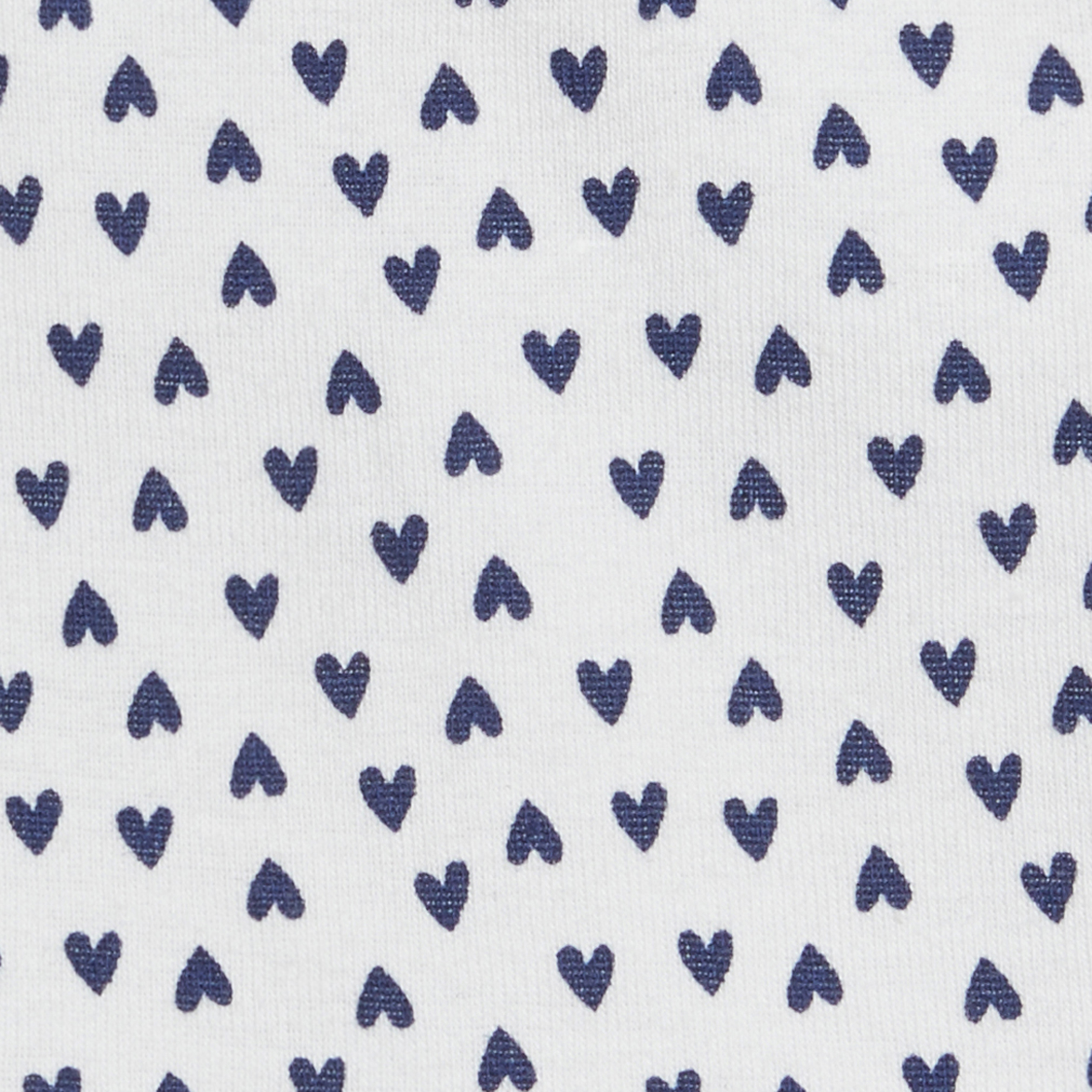 Small Story Organic Cotton Short Sleeve Print Mix Bodysuit (5 Pack) - All Over Hearts, 3-6 M.
