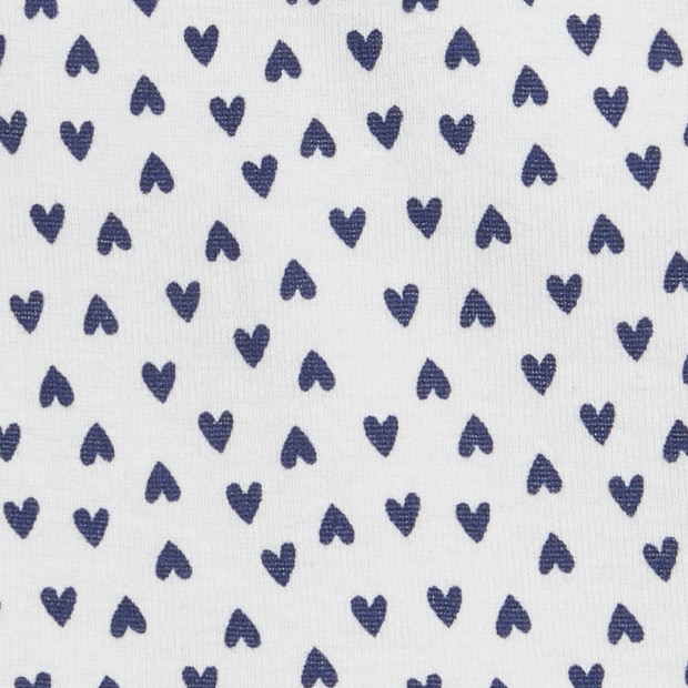 Small Story Short Sleeve Bodysuit Printed (5 Pack) - All Over Hearts, 3-6 M.