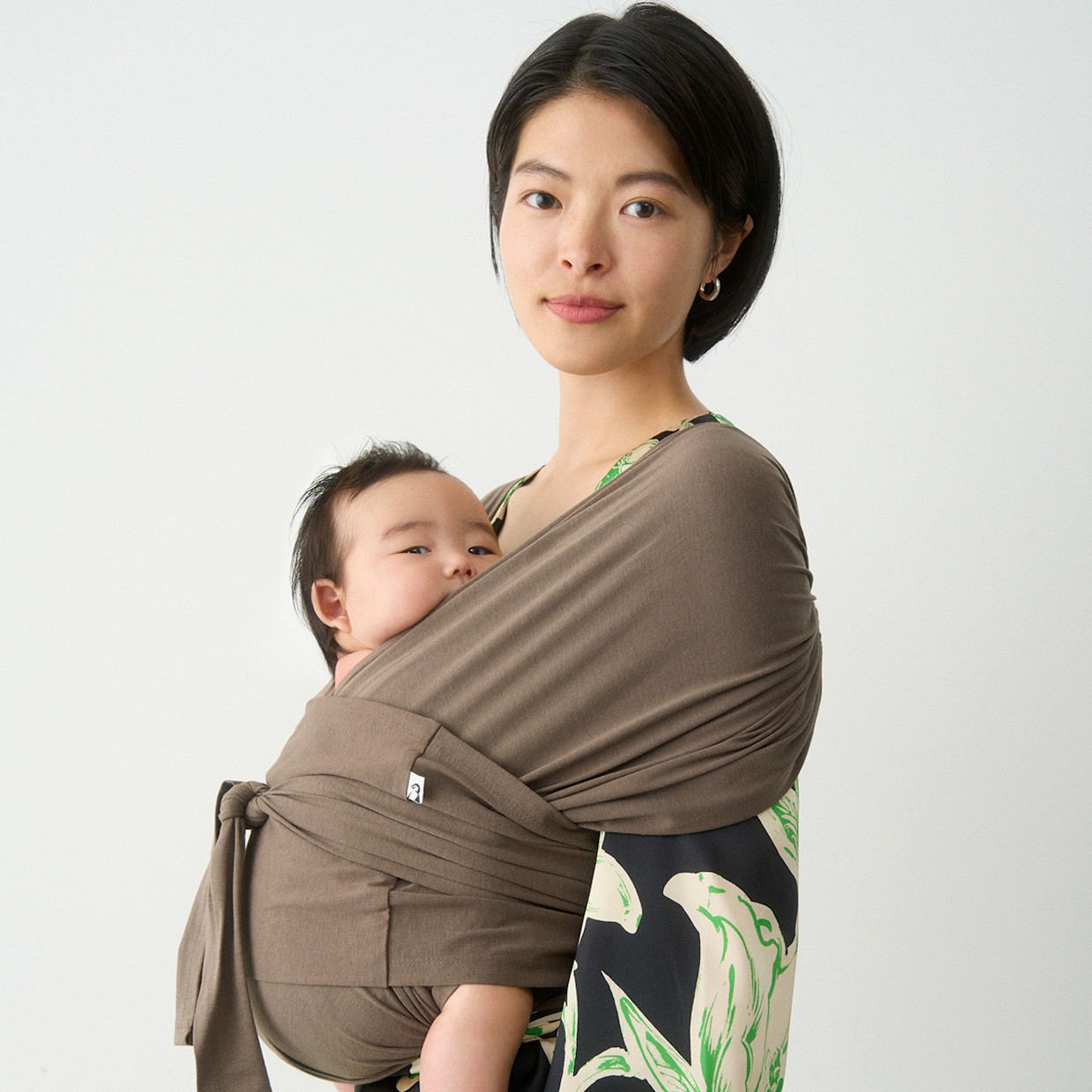 Konny Baby Wrap Carrier Flex SoftBreeze - Mocha, M-4 XL.