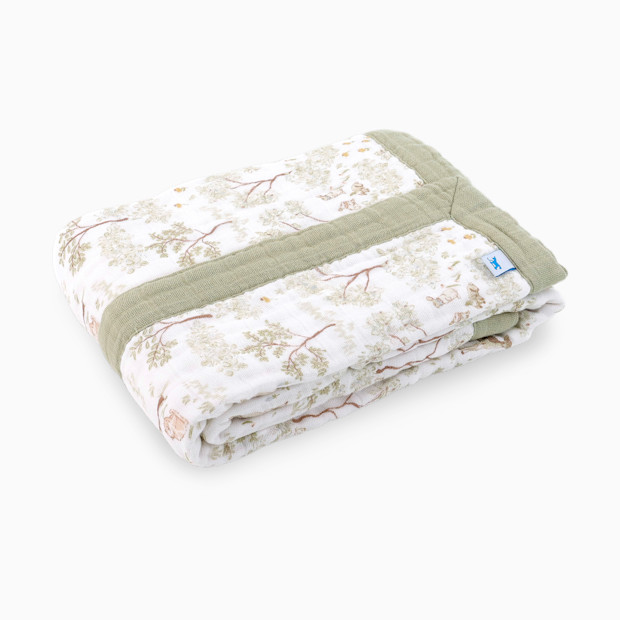 Little Unicorn Cotton Muslin Baby Receiving Quilt.