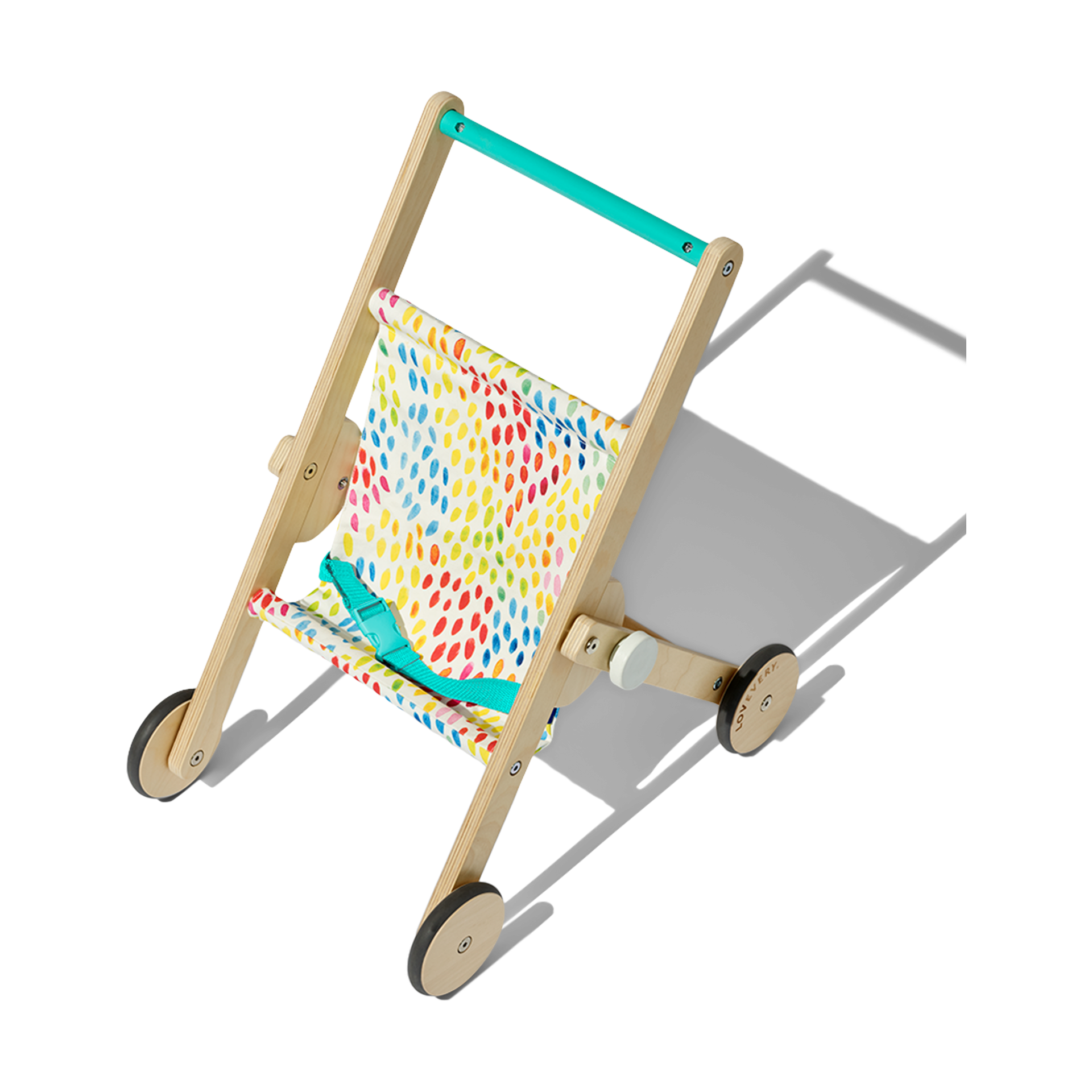 Lovevery The Buddy Stroller, Wooden Doll Stroller.