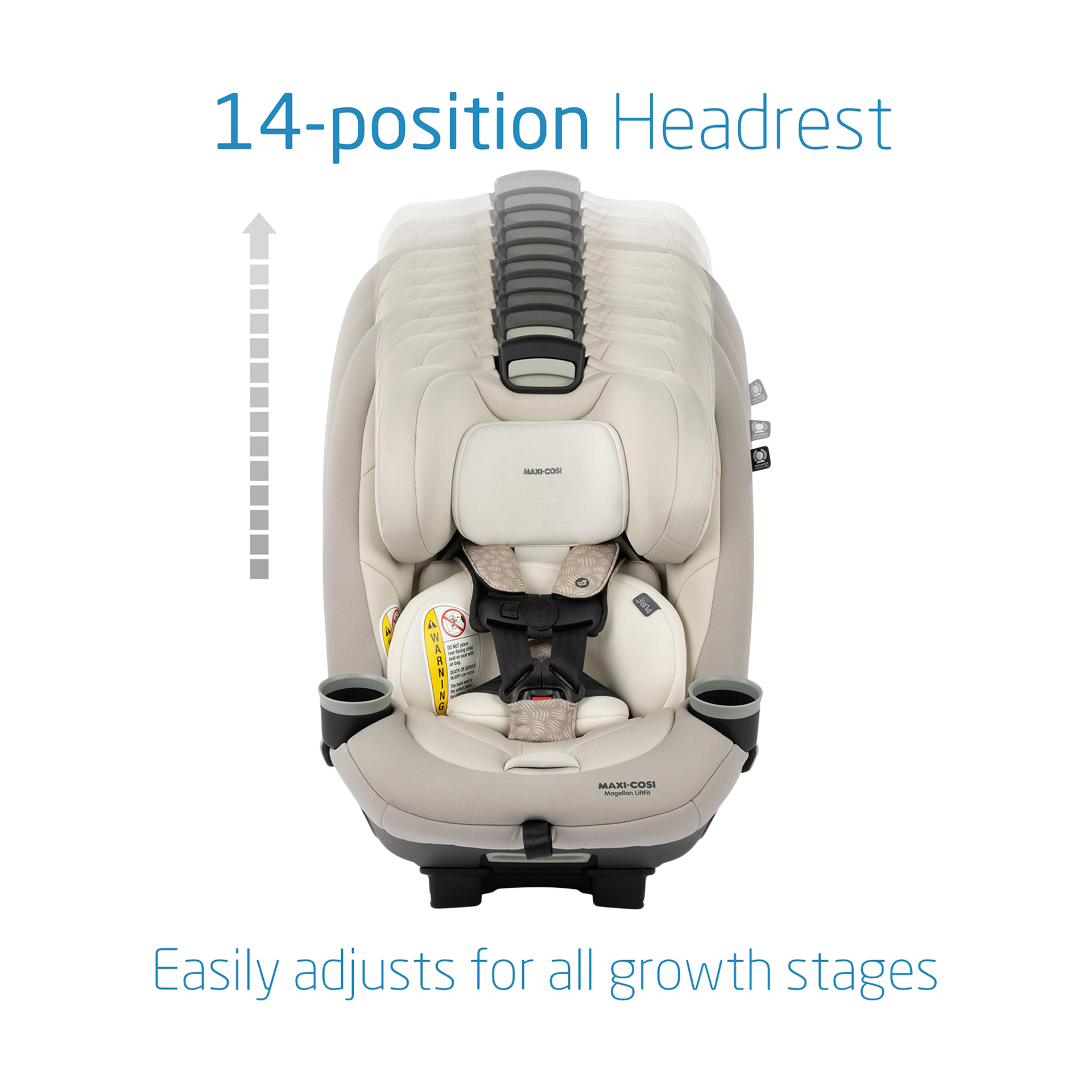 MaxiCosi Magellan LiftFit AllinOne Convertible Car Seat Topia Tan