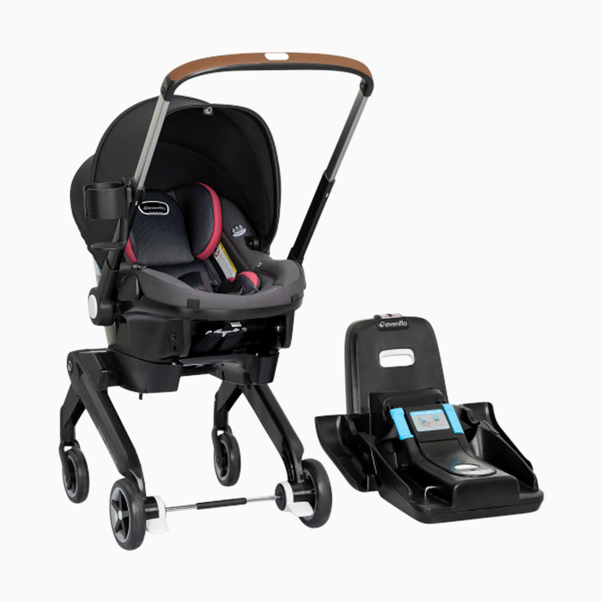 Evenflo Shyft DualRide Infant Car Seat Stroller Combo with Carryall Storage - Sylva.