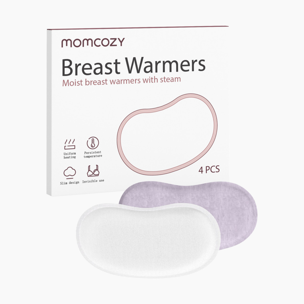 Momcozy Momcozy Instant Heat Breast Warmers - White, 4.