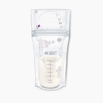 Philips AVENT Breast Milk Storage Bags, Clear, 6 Ounce, 50 Pack, SCF603/50