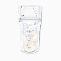 Philips AVENT Breast Milk Storage Bags, Clear, 6 Ounce, 50 Pack, SCF603/50