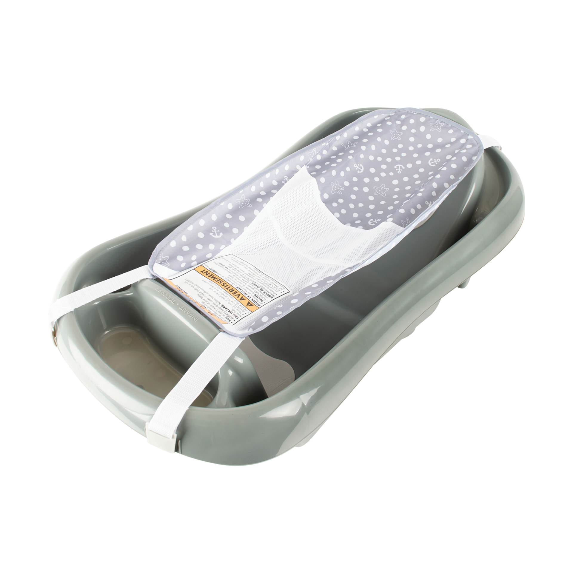 The First Years Sure Comfort Renewed Baby Bathtub - 3-in-1 Newborn to Toddler Bathtub - Dark Gray.