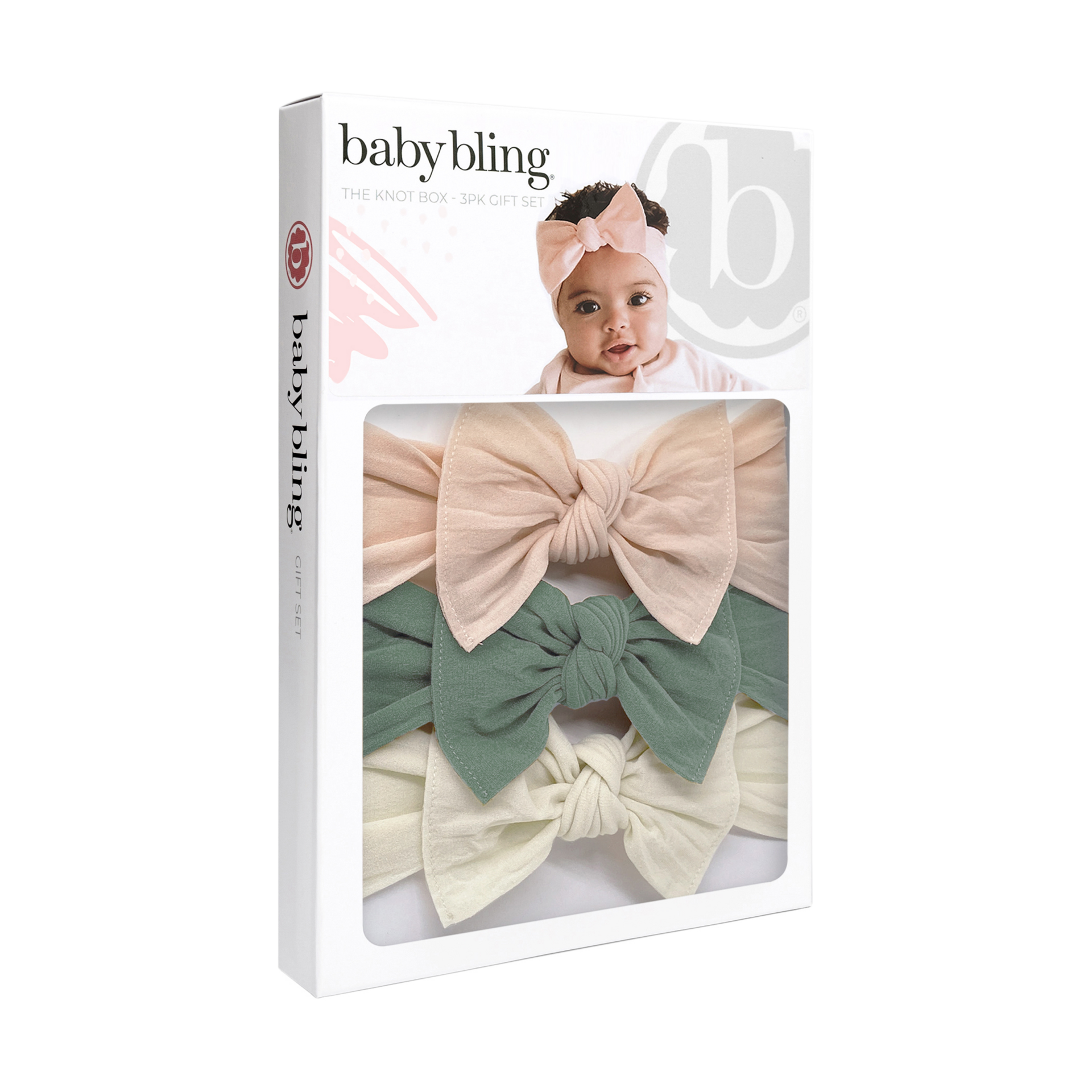 Baby Bling Classic Knot Headband Set (3 pack).