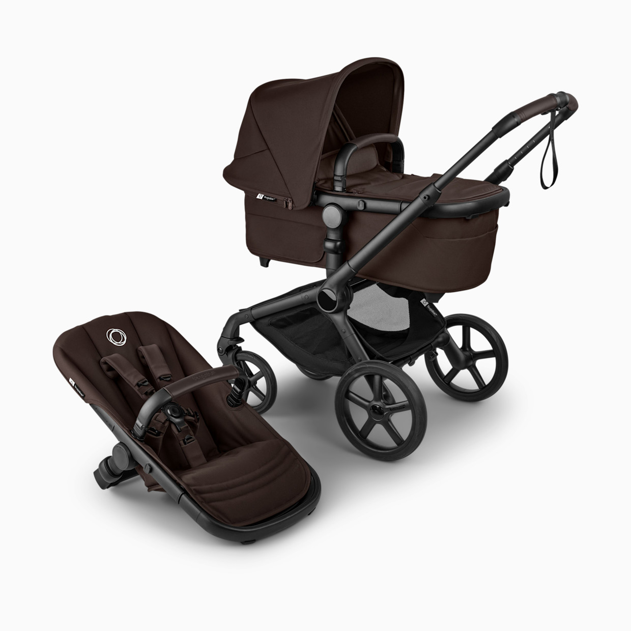 Bugaboo Fox 5 Renew Complete Stroller & Bassinet - Cocoa Brown.
