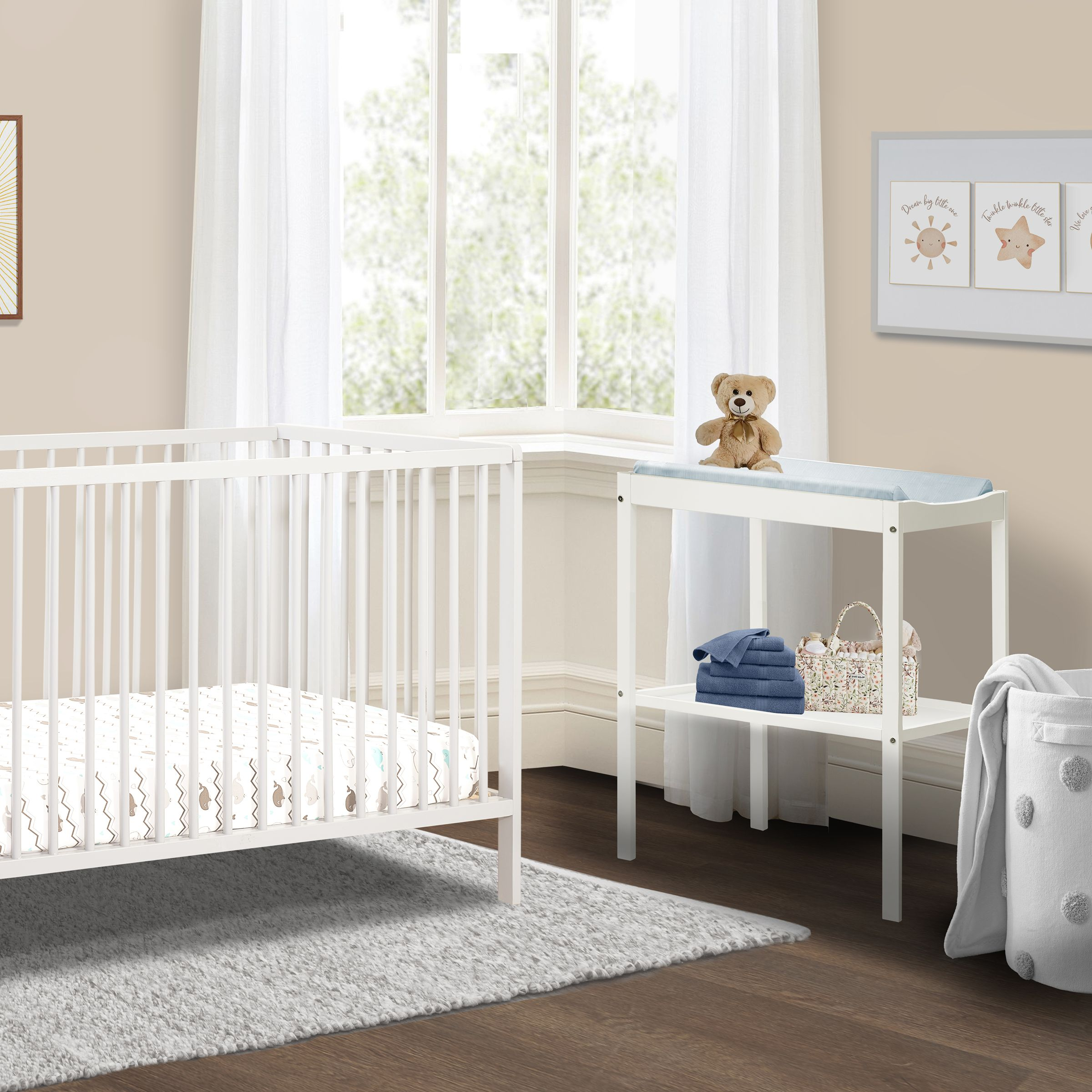 Sorelle Essex Dressing Table - White.