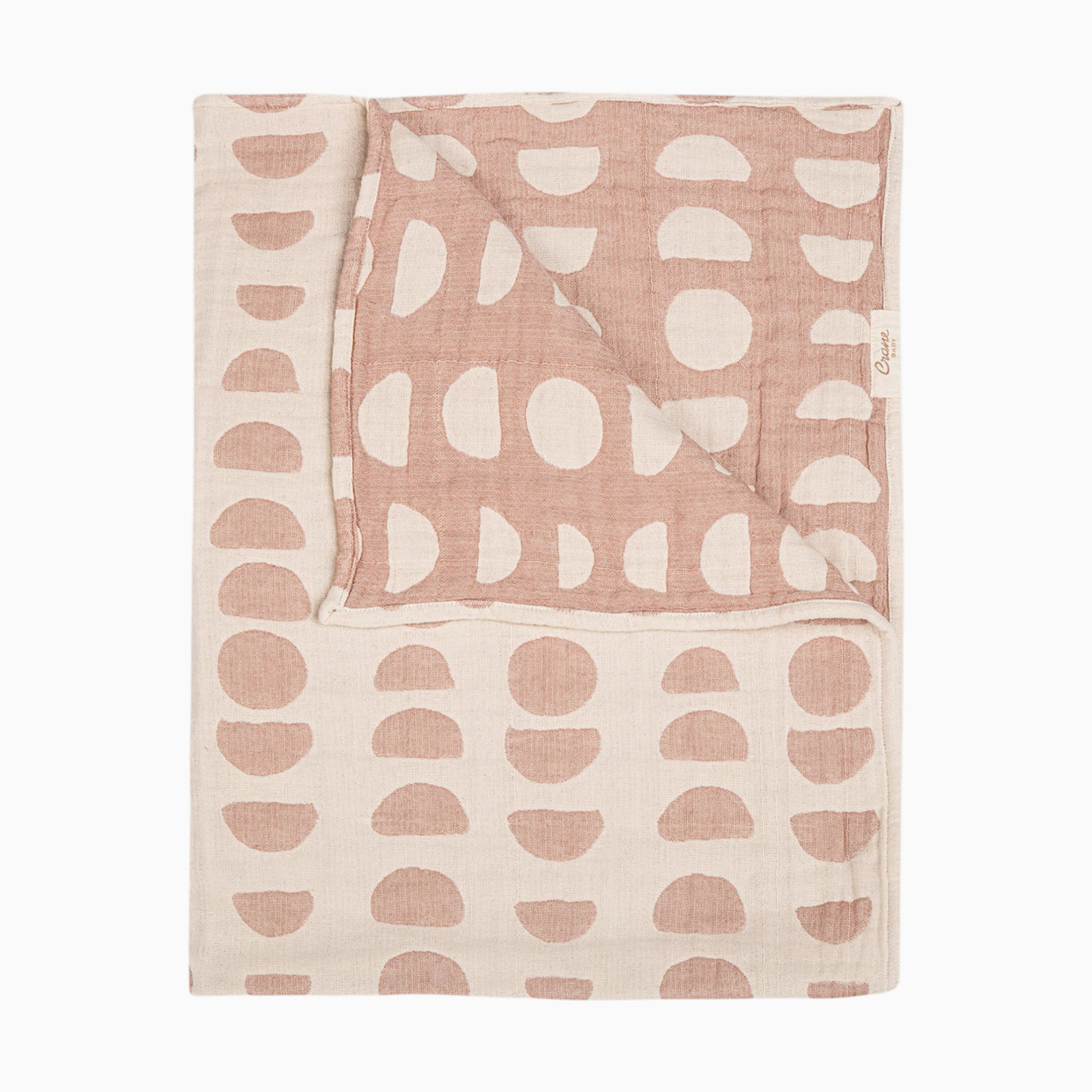 Crane Baby Cotton Muslin Jacquard Blanket - Copper Moon.