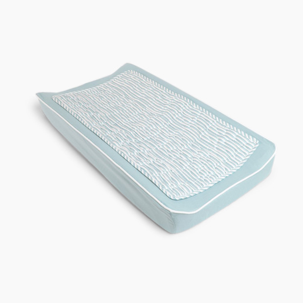 Oilo Studio Changing Pad Cover & Topper Kit - Aqua.