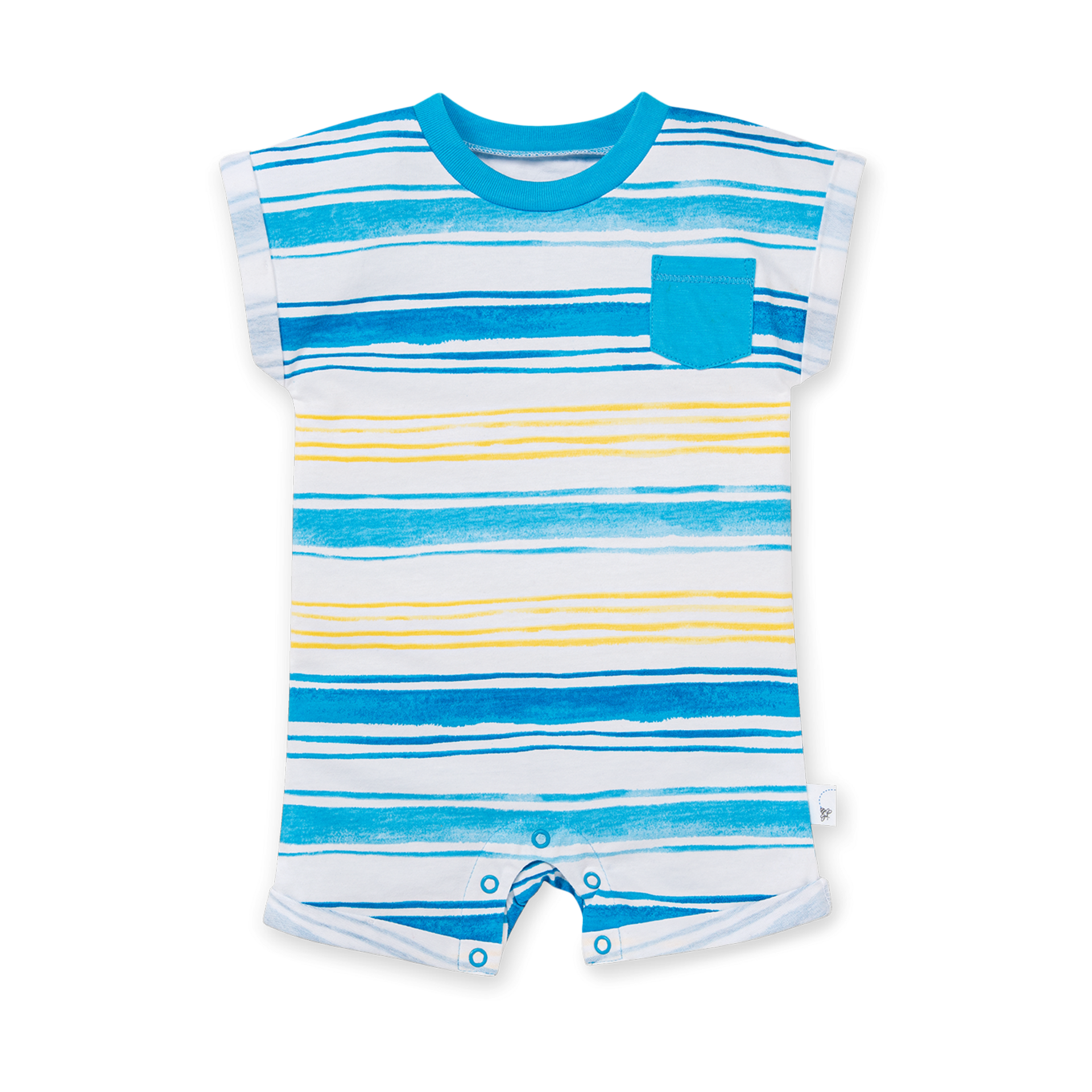 Burt's Bees Baby Organic Cotton Romper Jumpsuit Sunshine Watercolor