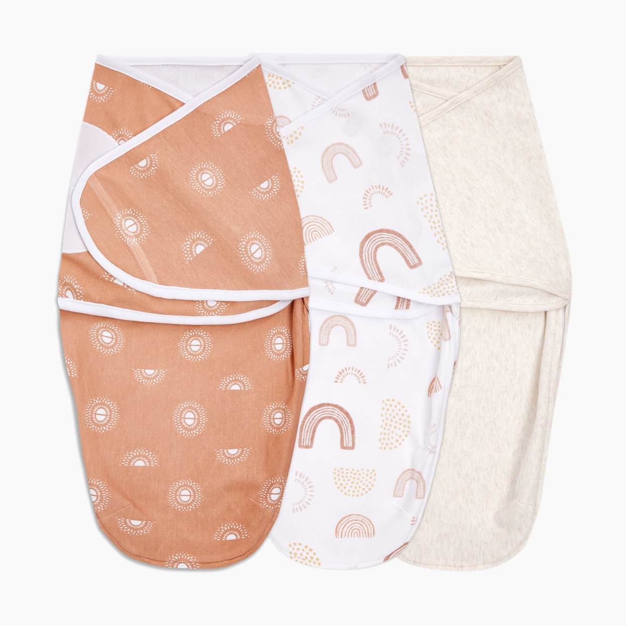 Aden + Anais Essentials Cotton Wrap Swaddles (3 Pack) - Keep Rising, 0-3 Months, 3.