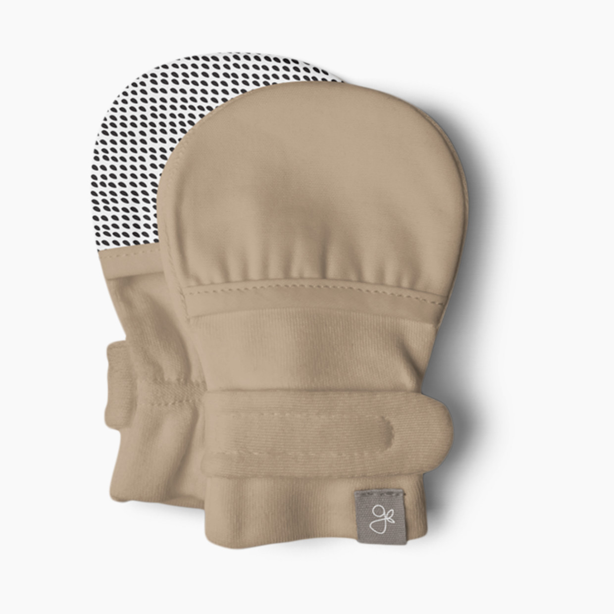 Goumi Kids Stay on Baby Mitts + Boots Bundle - Sandstone, 0-3 M.