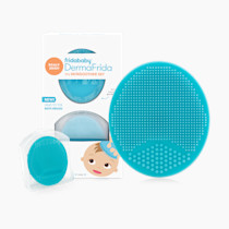 Frida Baby DermaFrida The SkinSoother Baby Bath Brush, Cradle Cap Brush for Babies, Baby Essential for Dry Skin, Cradle Cap Treatment and Eczema, 2 Pack