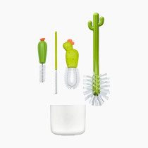 Boon - Juego de 4 cepillos en forma de cactus para limpiar biberones, color  verde