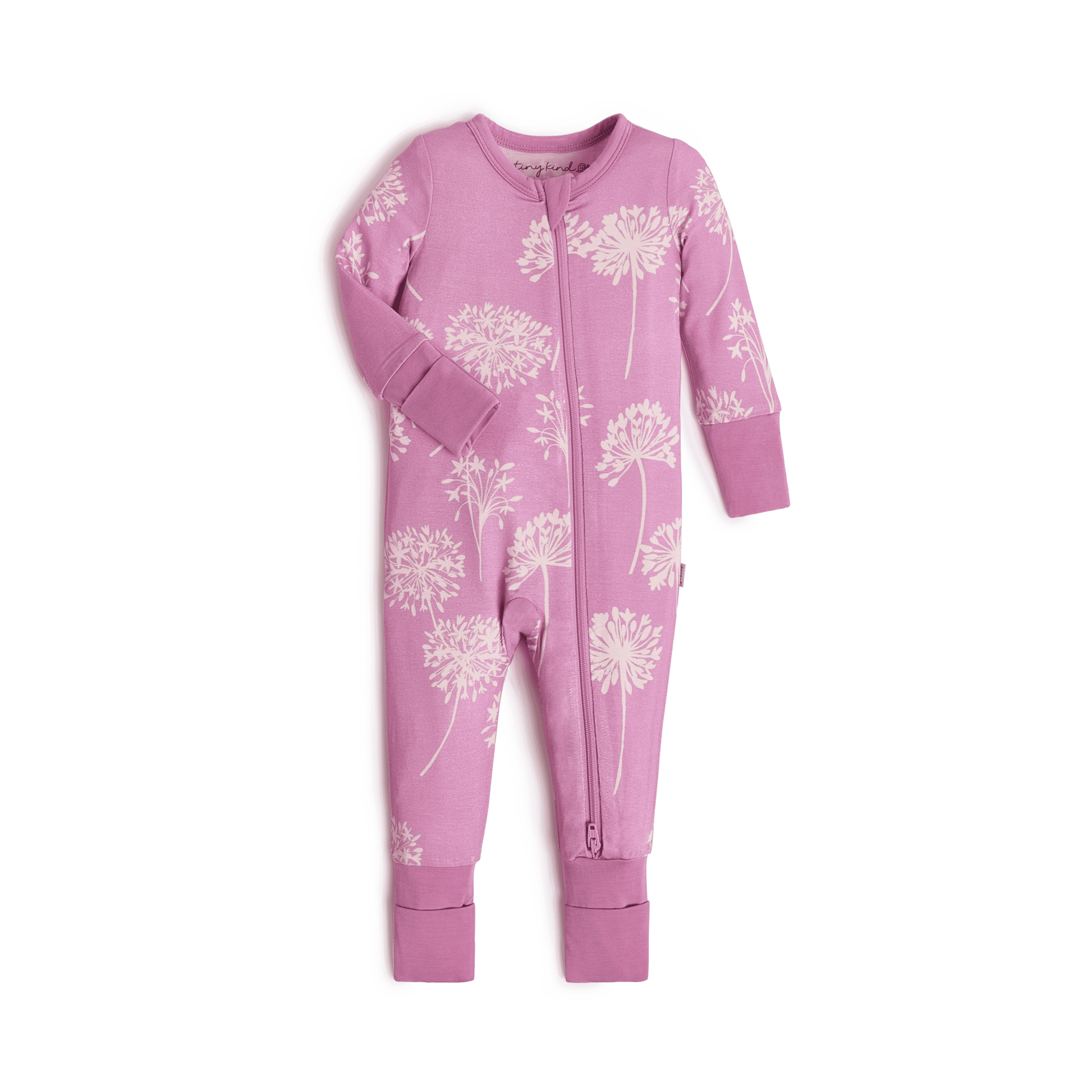 Tiny Kind Bamboo Viscose Convertible Footie Printed.