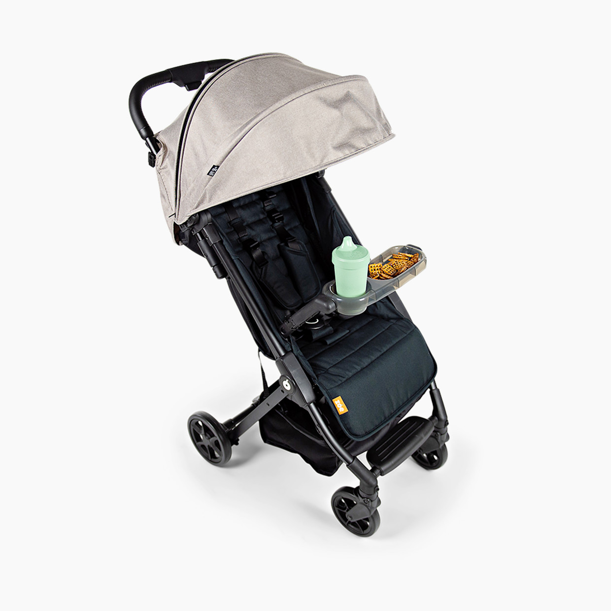 Zoe Traveler Snack Tray - Grey.