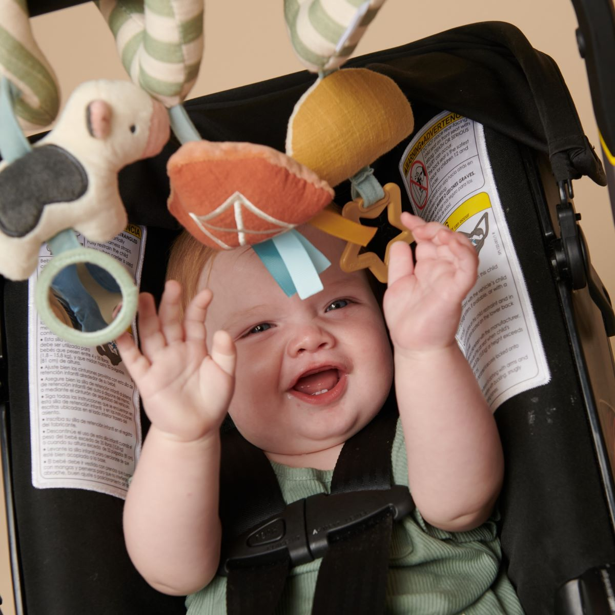 Itzy Ritzy Car Seat Activity Toy - Farm.