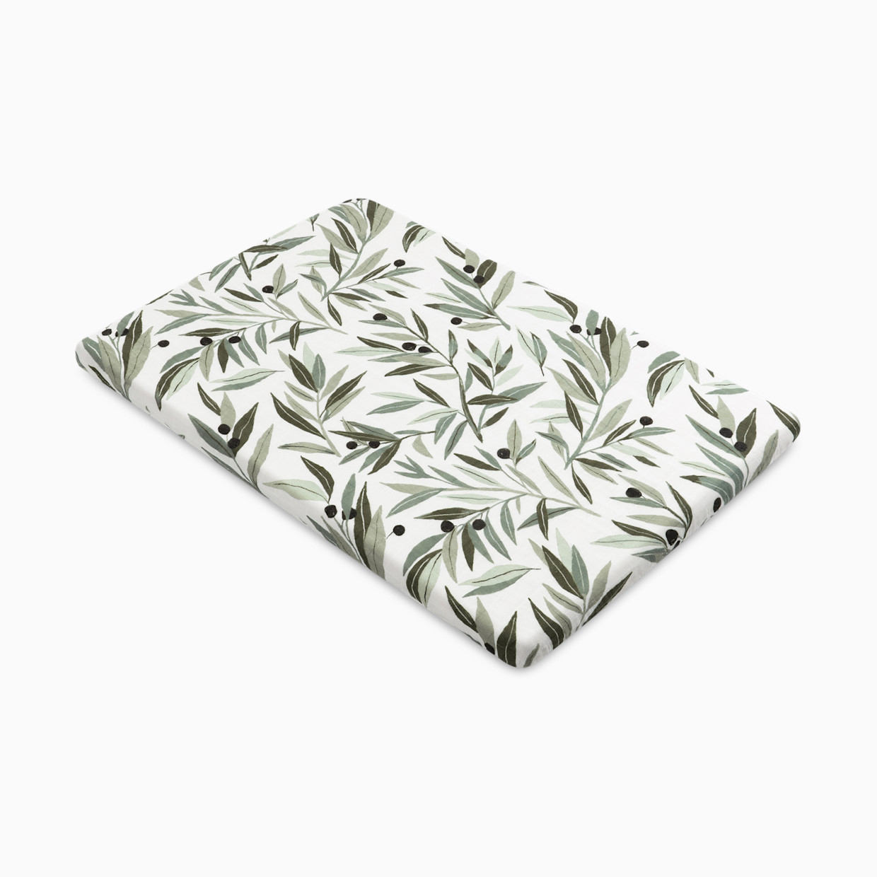 babyletto All-Stages Bassinet Sheet - Olive Branches.