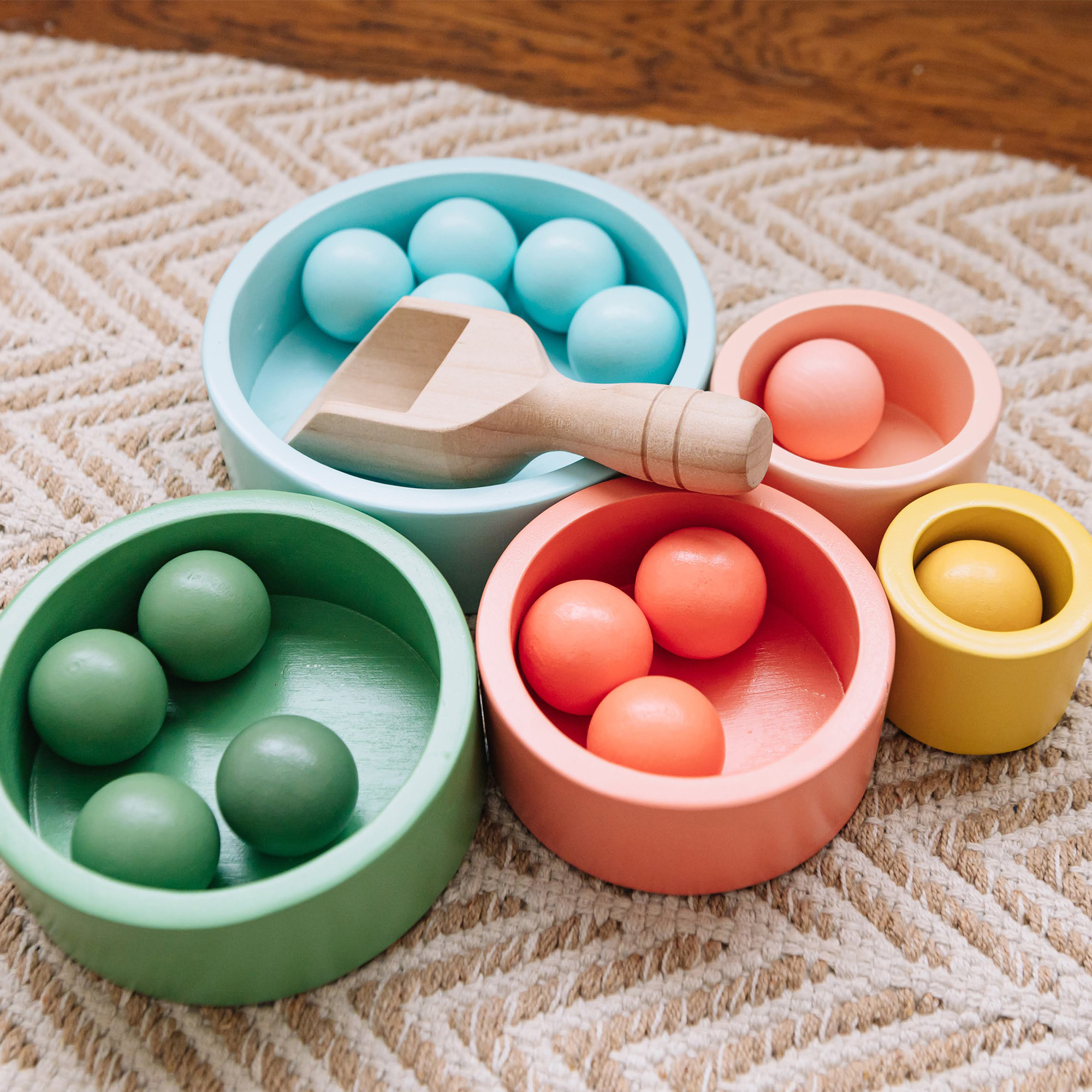 Wonder & Wise Mixing, Matching, Nesting, Stacking Wooden Toys.