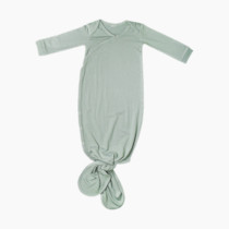 Copper Pearl Baby Gown - Knotted Newborn Sleepers for Baby Boy and Girl, Soft Stretchy Long Sleeve Infant Gowns with Bottom Tie and Hand Mittens, Perfect Hospital Coming Home Outfit (Briar)