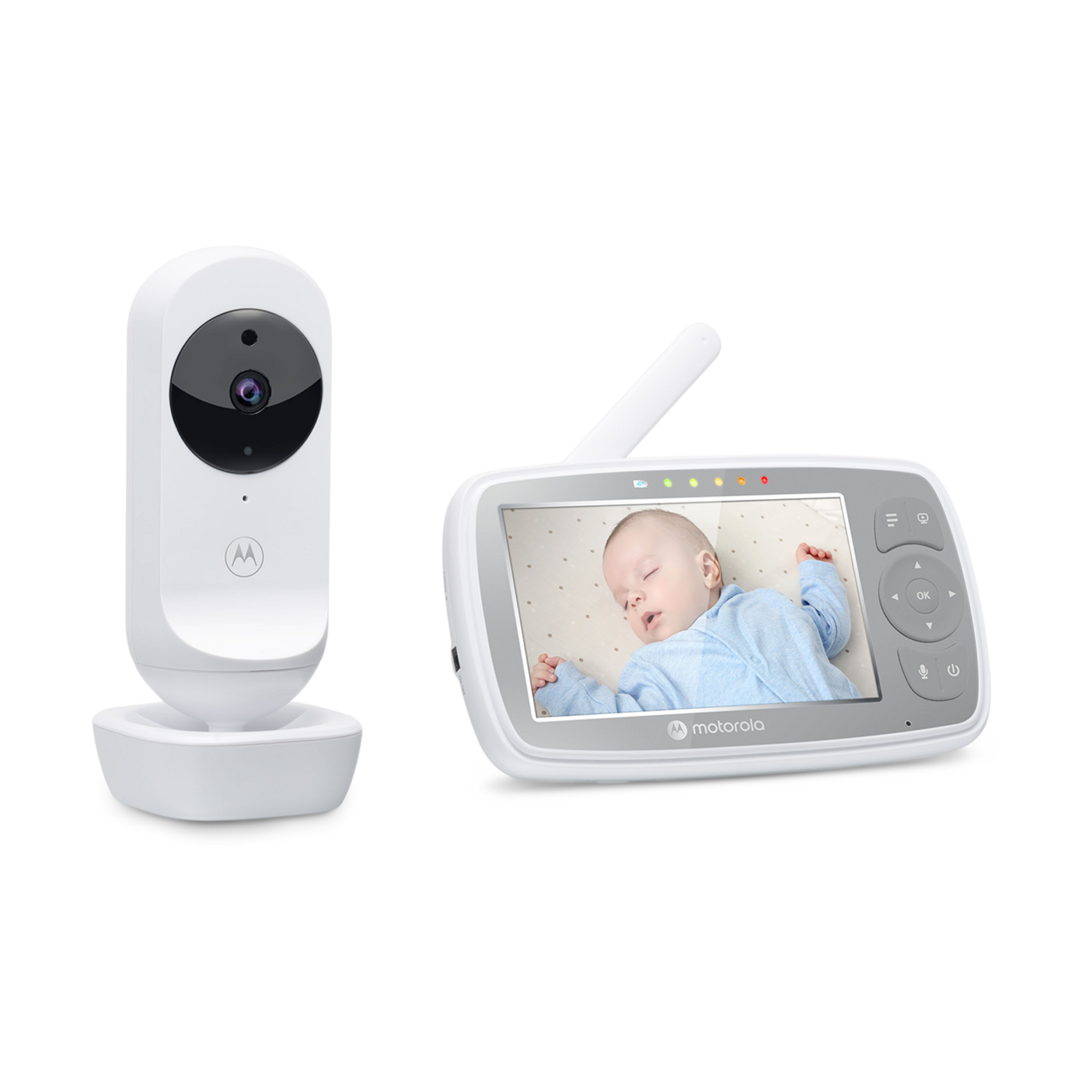 Motorola VM44 Connect 4.3" Connected Manual Pan/Tilt 720p Video Baby Monitor.