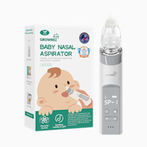 GROWNSY Nasal Aspirator for Baby, Electric Baby Nose Sucker with Larger Suction Chamber and More Powerful Suction, Automatic Nose Cleaner with Music and Light Soothing Function