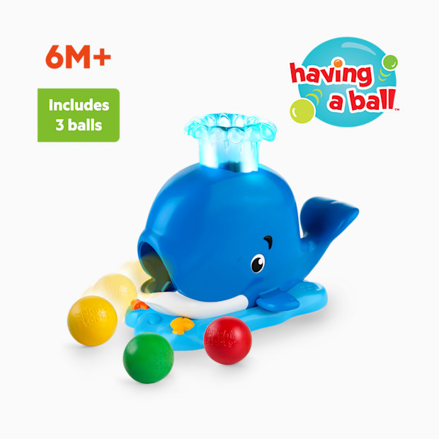 Bright Starts Silly Spout Whale Ball Popper Baby Activity Toy.
