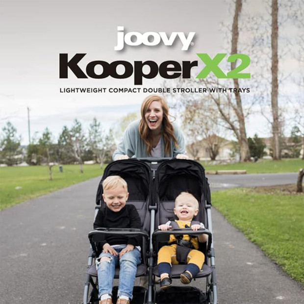 Joovy KooperX2 Stroller - Forged Iron.