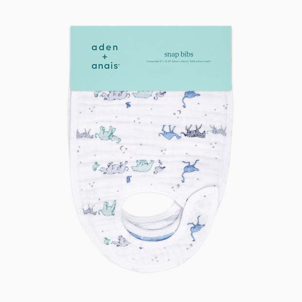 Aden + Anais Cotton Muslin Snap Bibs (3 Pack).