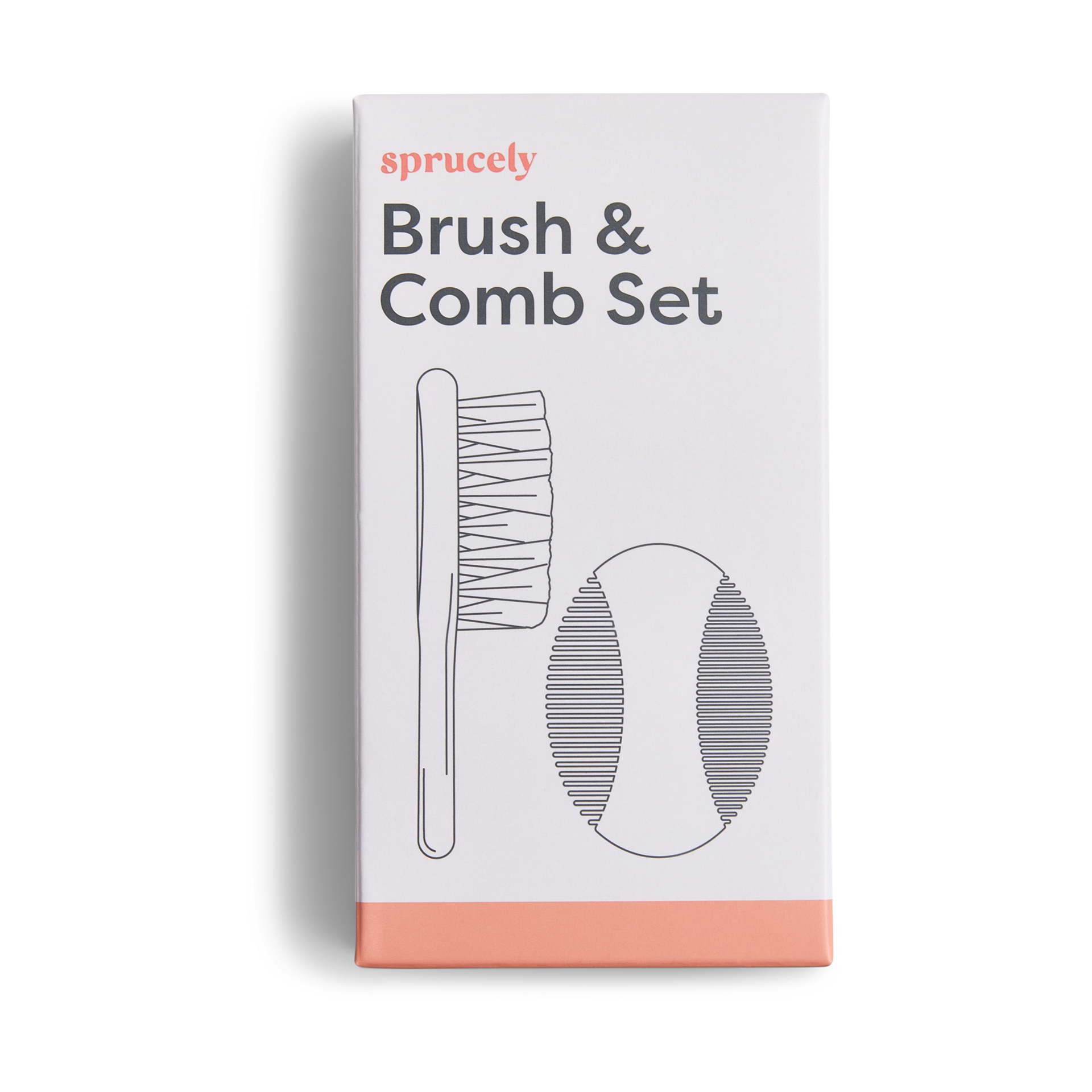 Sprucely Brush & Comb Set - Cantaloupe.