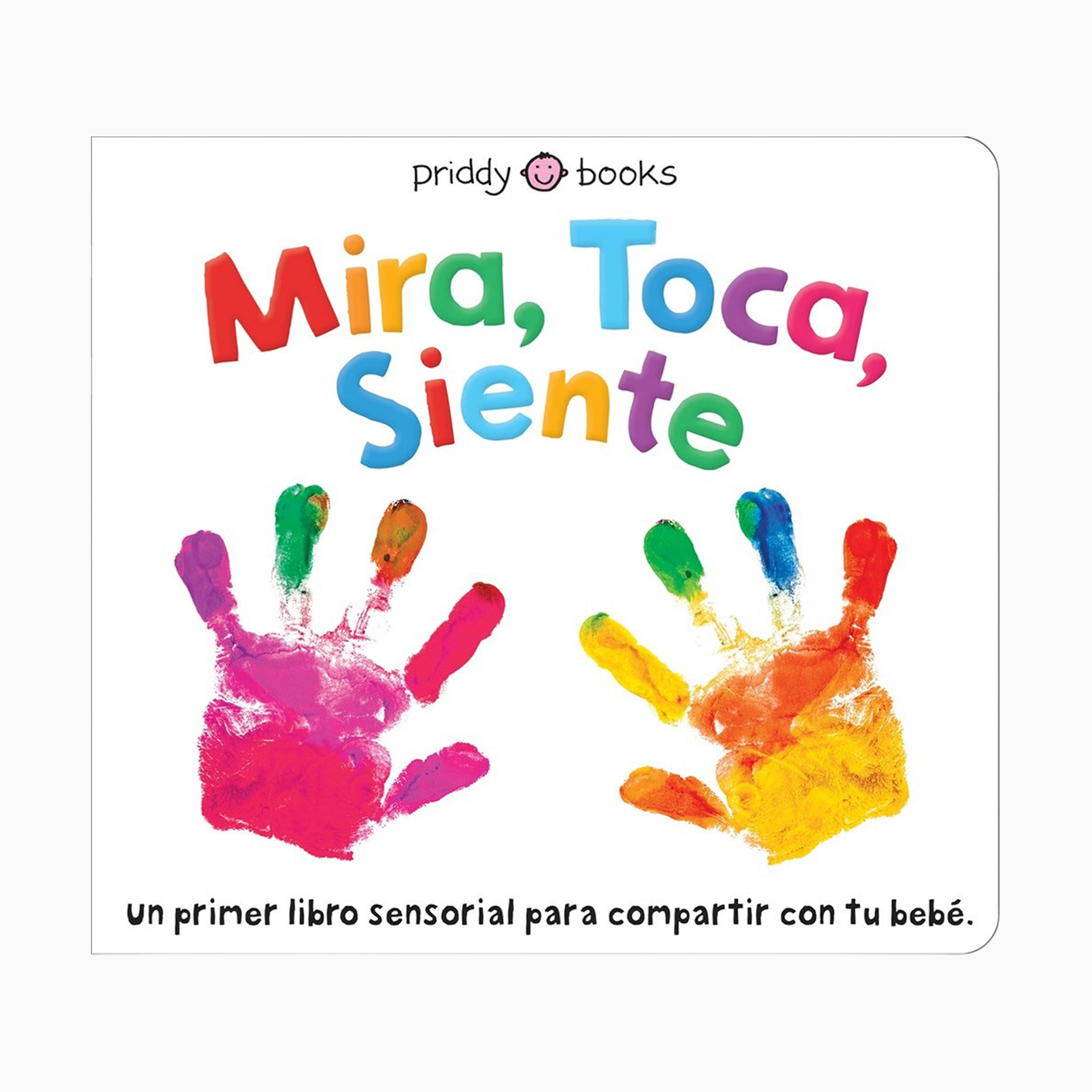 Portada del libro sensorial Mira toca siente
