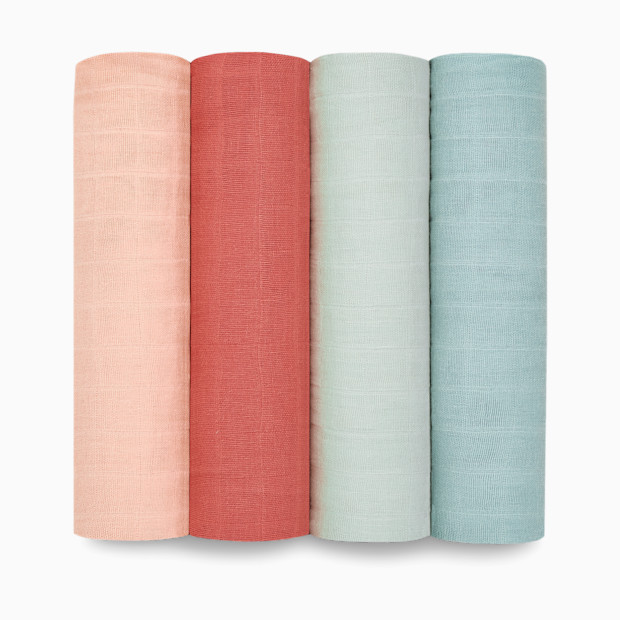 Cotton Muslin Swaddle 4-Pack.
