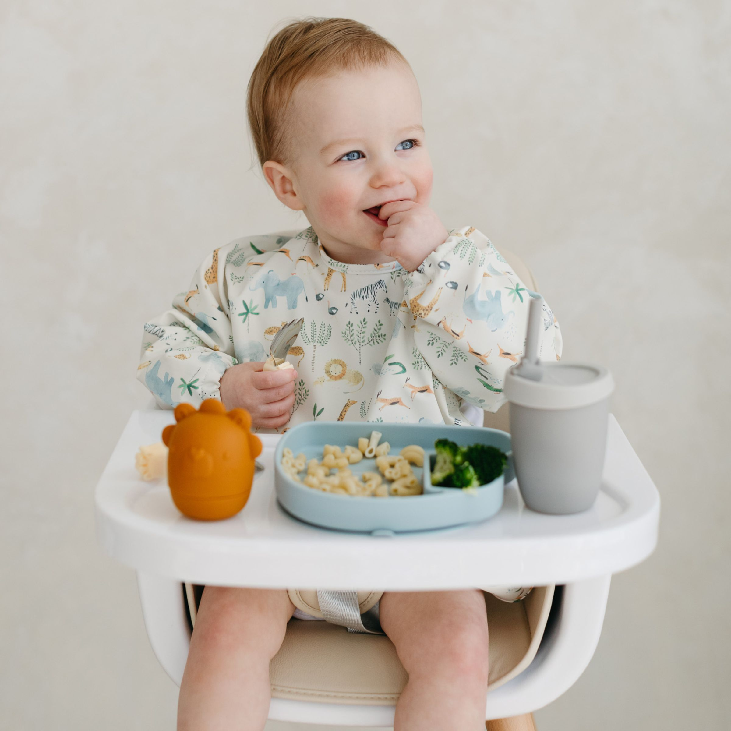 Loulou Lollipop Long Sleeve Waterproof Smock Bib.