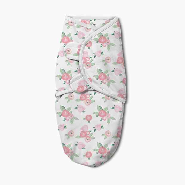 Summer Original Luxe Zip Swaddle with Easy Change Zipper - Watercolor Floral, Small (0-3 Months), 2.