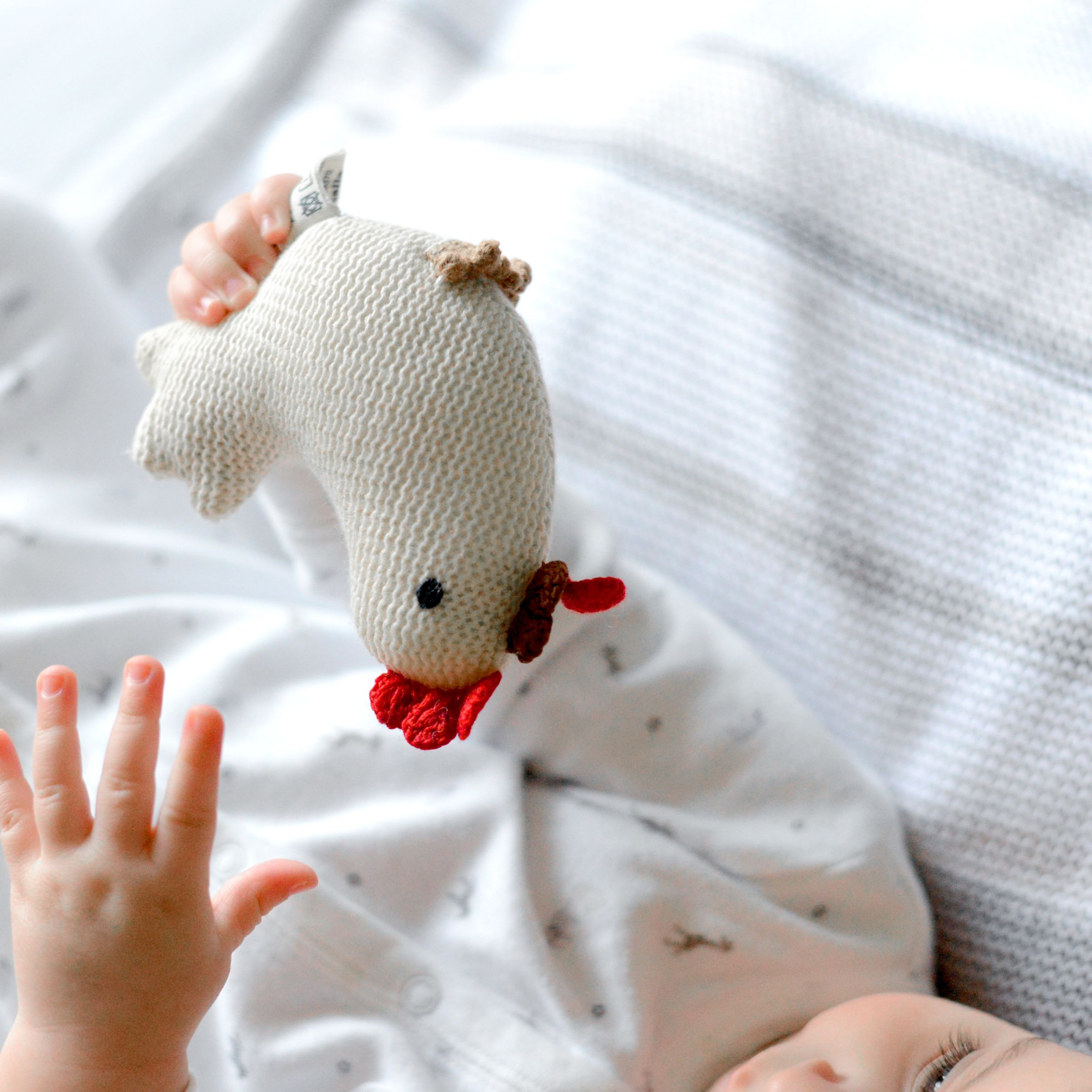 Giraffe Baby Toy - Organic Newborn Rattle