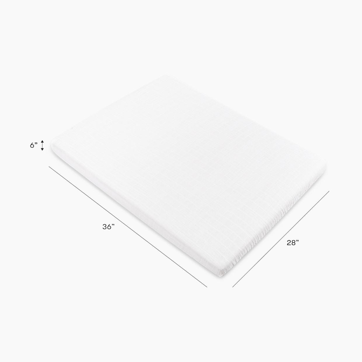 babyletto All-Stages Midi Crib Sheet - White.
