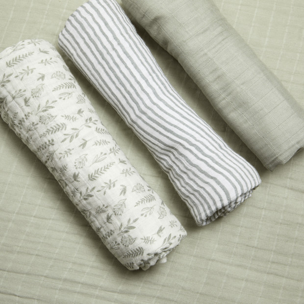 Tiny Kind 3 Pack Organic Muslin Swaddle.